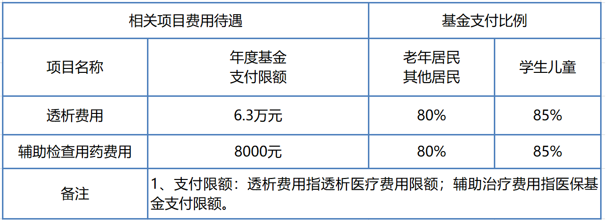 在规定的定点医疗机构发生的透析医疗费用限额为6